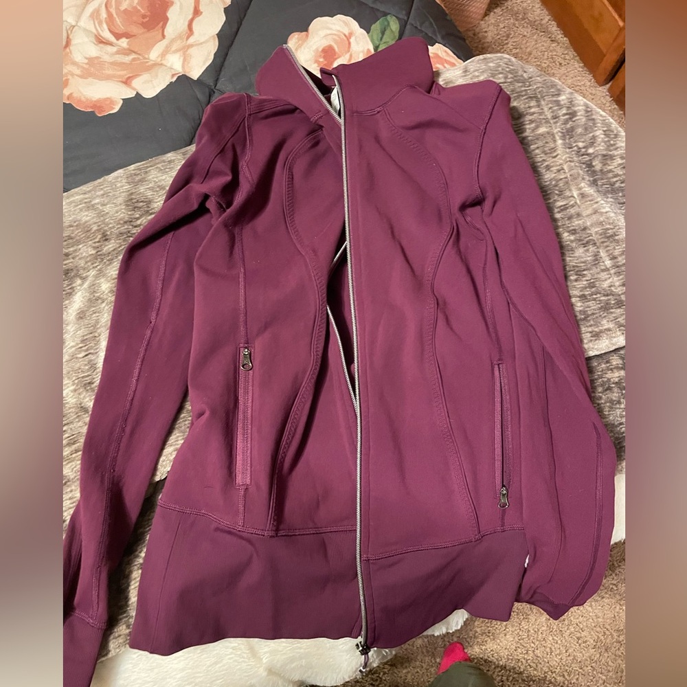 Lululemon nice asana purple zip up sweater jacket - Picture 14 of 16